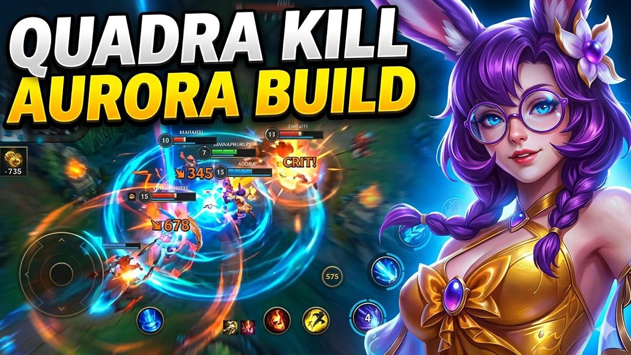 🔴x15 KİŞİYE 5000VÇ ÇEKİLİŞ VAR! AURORA QUADRA KILL Wild Rift