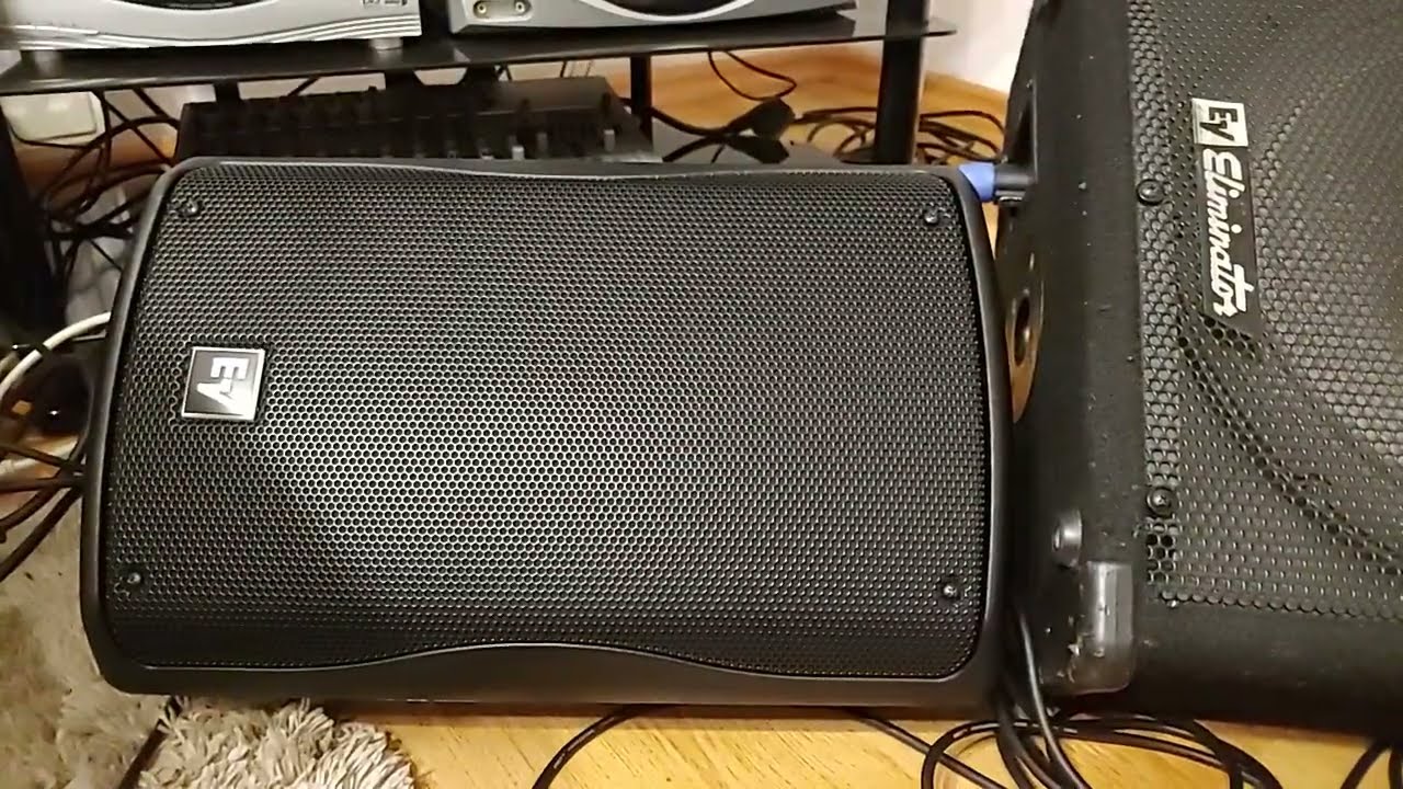 Electro Voice zx-a1  (8 cal) vs eliminator me monitor (15 cali) test - Sound test