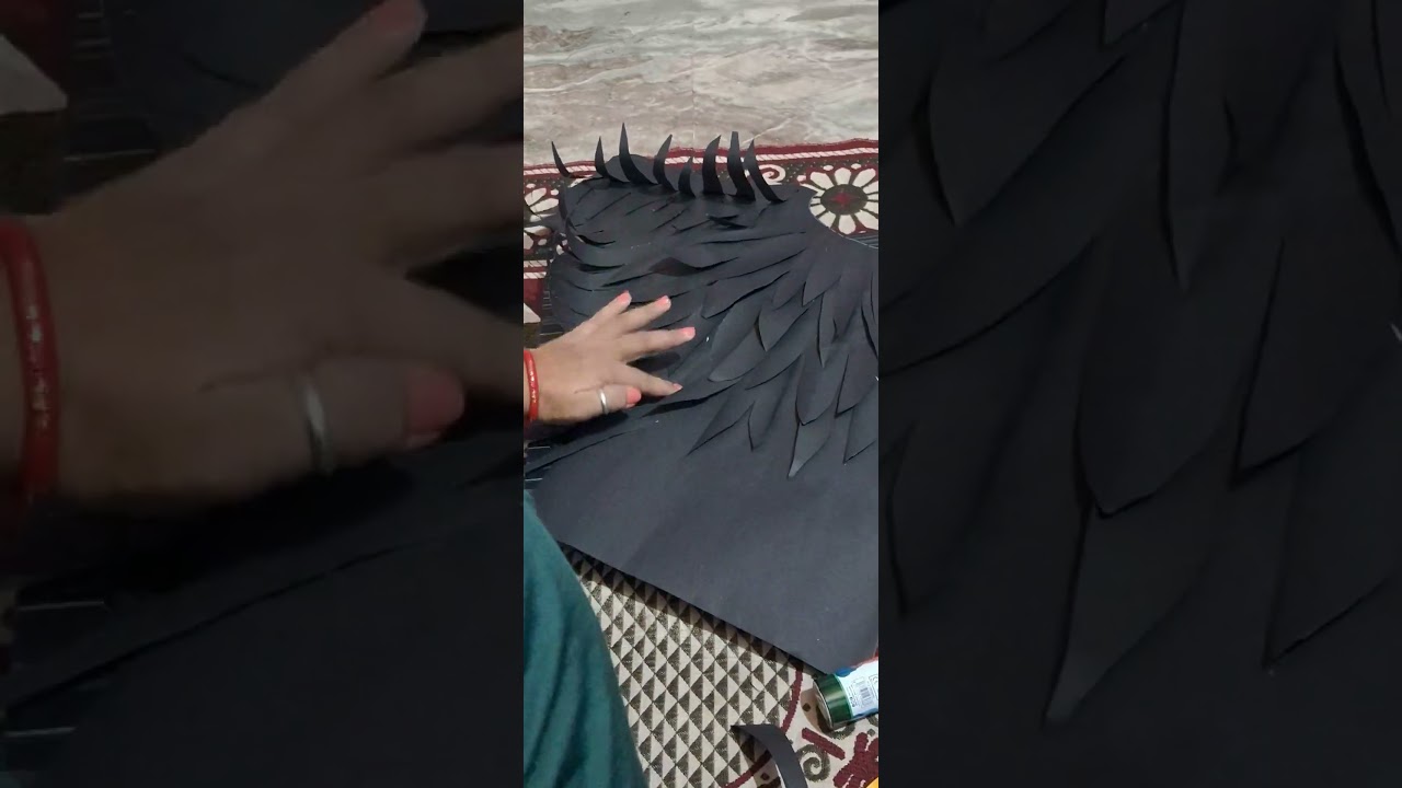 Handmade Bird costume DIY craft for kids 