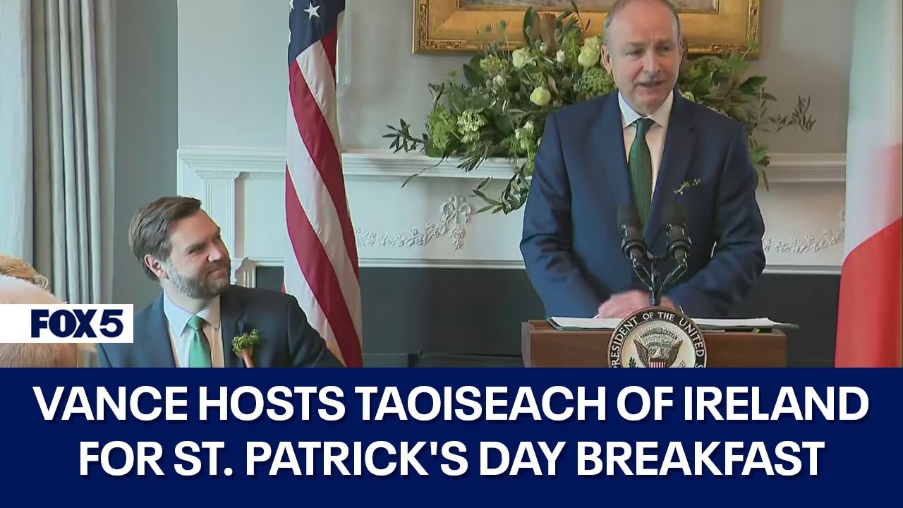 VP Vance St. Patrick's Day breakfast with Taoiseach of Ireland | FOX 5 DC