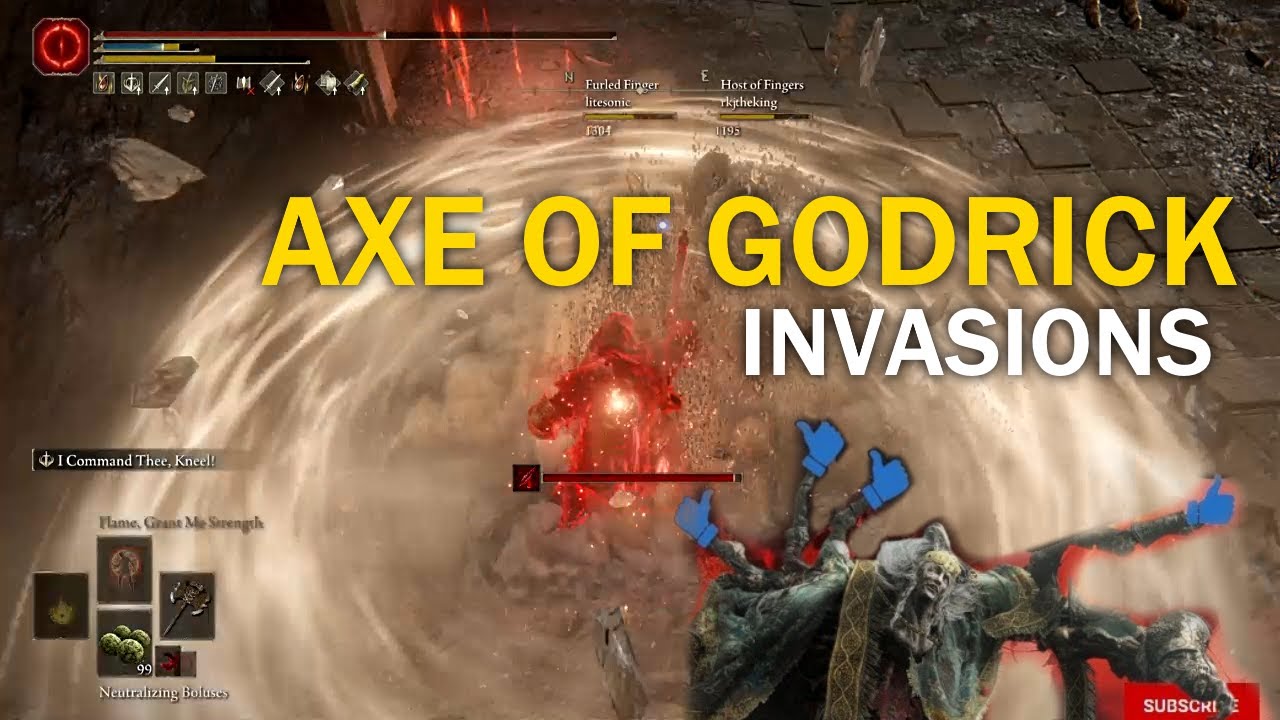 Axe of Godrick invasions Elden Ring PvP