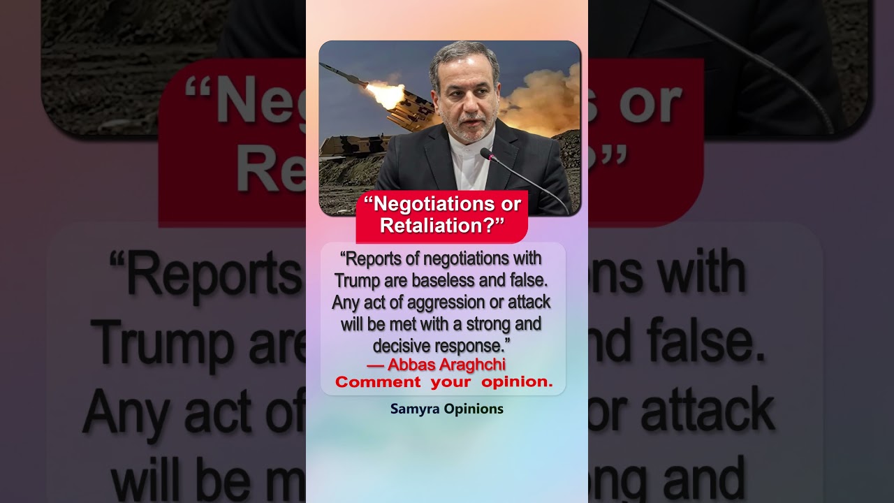 Iran&rsquo;s Warning to Trump: No Negotiations, Only a Firm Response? #trendingnow