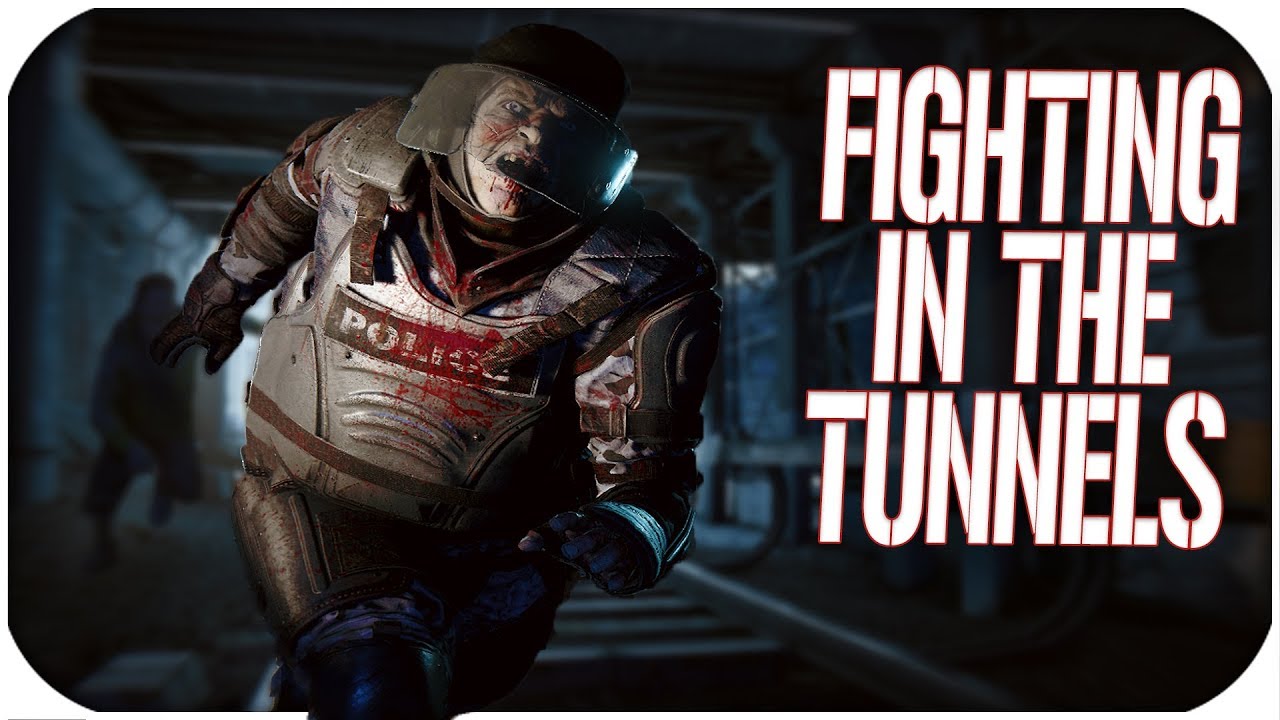 .50 Cal Machine gun Vs Zombies! Fighting In The Tunnels! - World War Z -