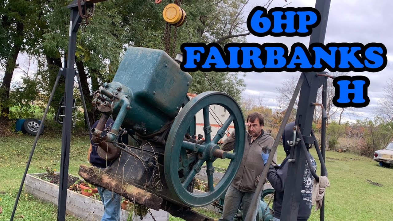 Двигатель Fairbanks H мощностью 6 л.с. и двигатель Fairbanks Eclipse мощностью 1 л.с. в рабочем с...