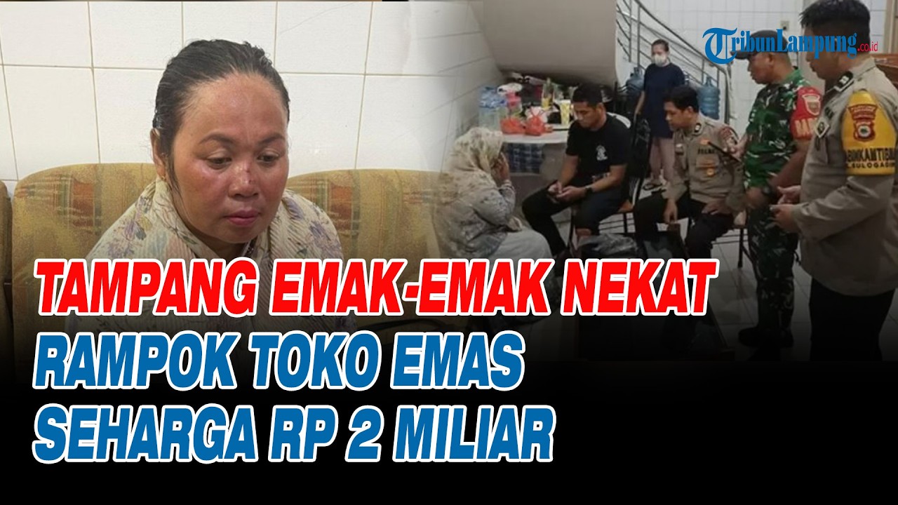 Tampang Emak-emak Nekat Rampok Toko Emas di Makassar Siang Bolong, Gondol Perhiasan 2 Miliar