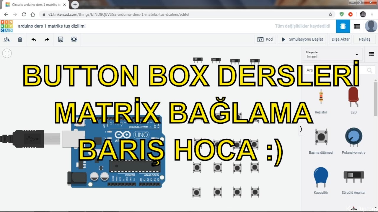 BUTTON BOX YAPIMI KABLO BAĞLAMA DERSİ 1 / BARIŞ HOCA