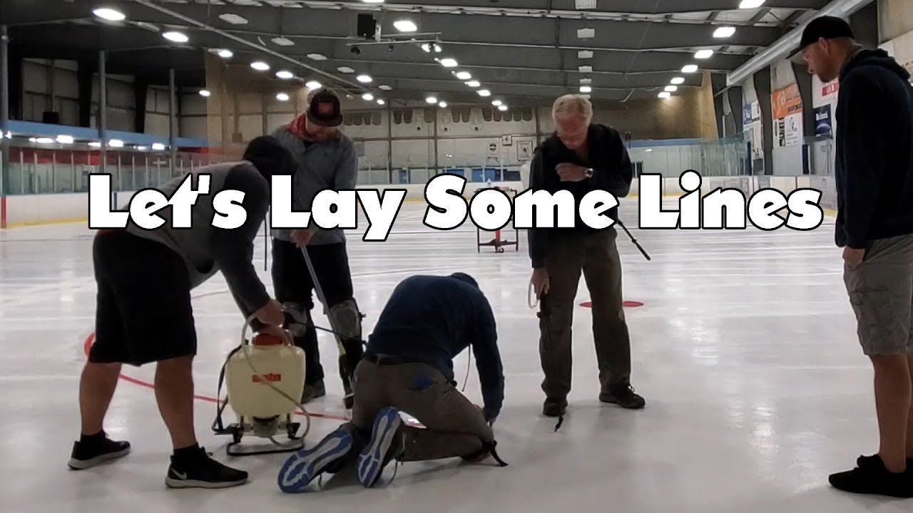 Ice Rink Instillation: Paper Lines