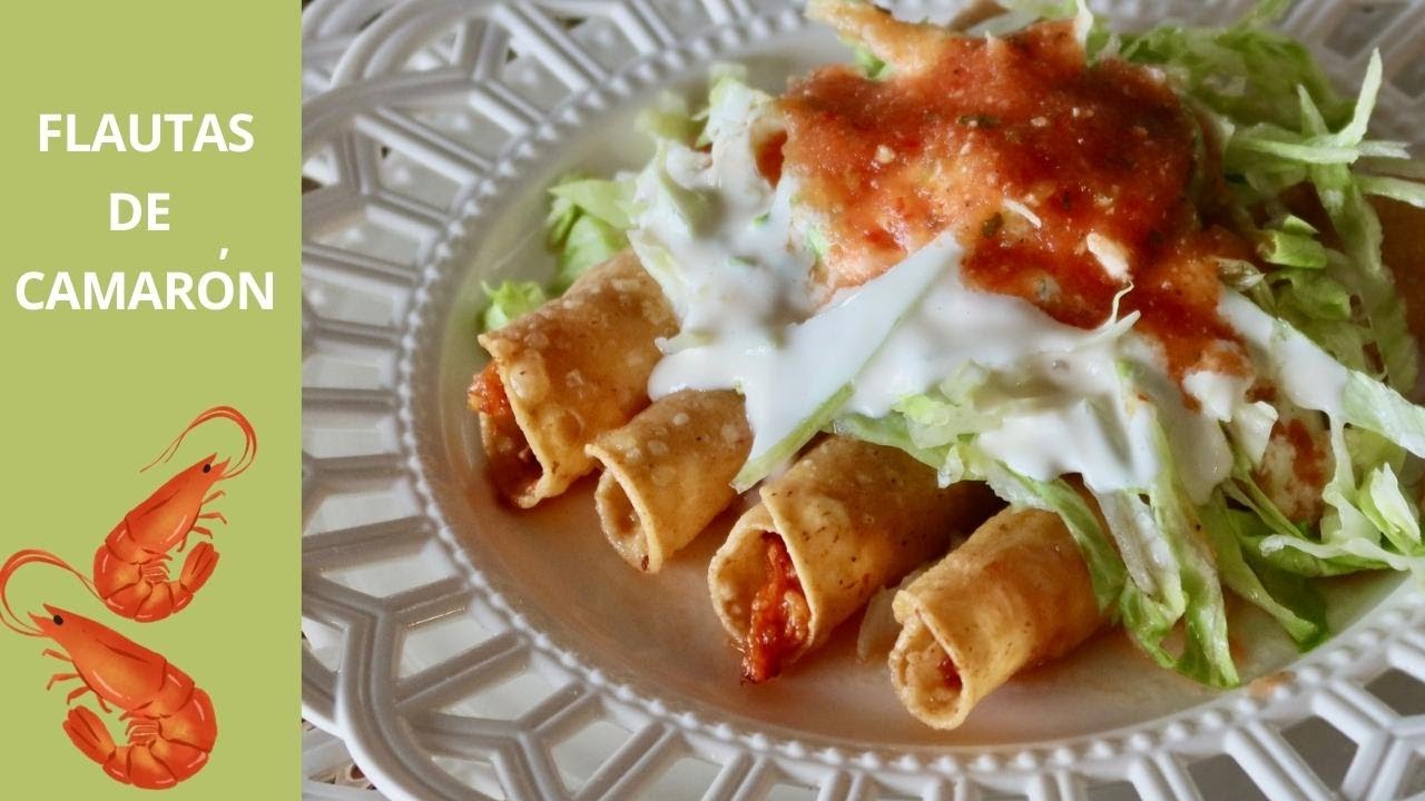 LAS MEJORES FLAUTAS DE CAMARON CON QUESO