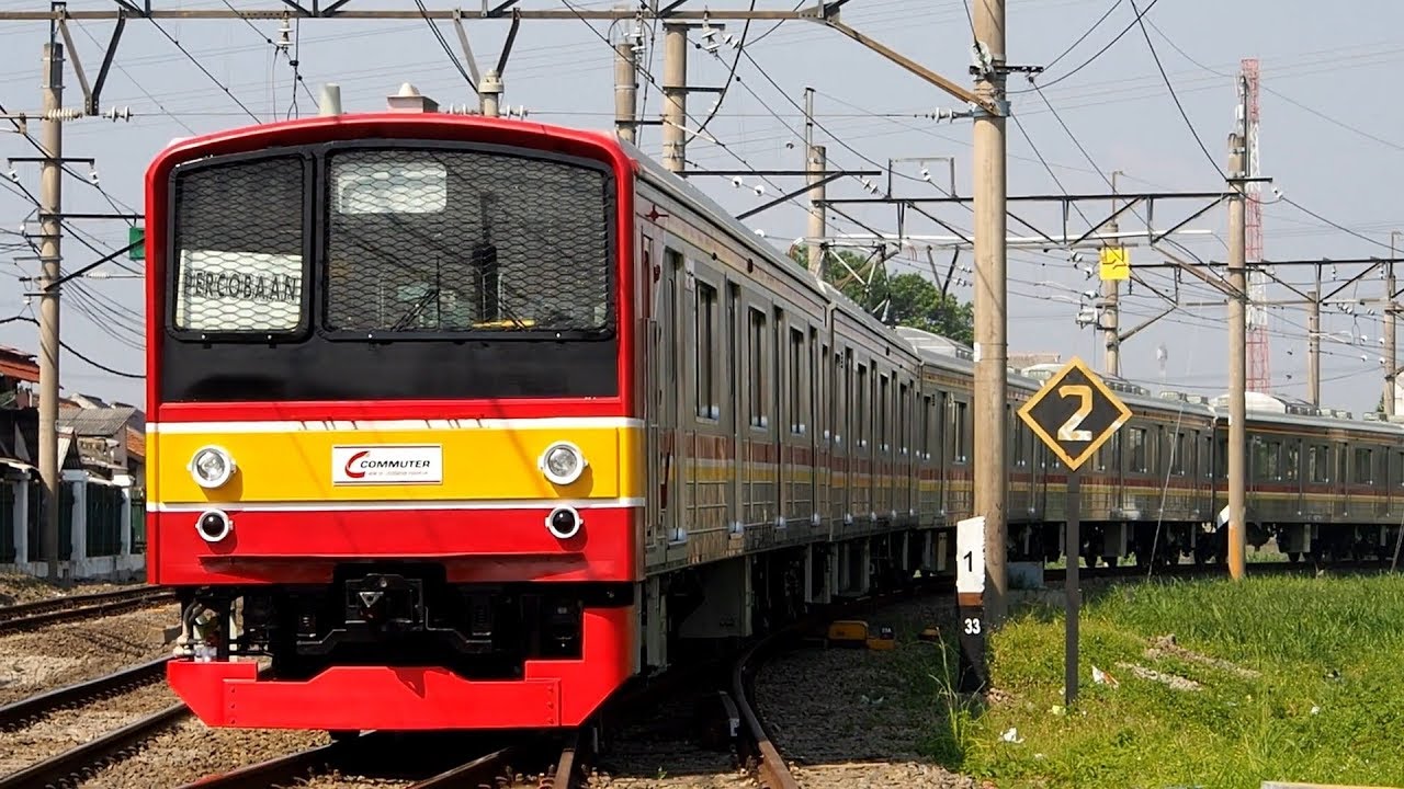 2018/05/08 【ジャカルタ 本線試運転】 205系 M15編成 デポック駅 & マンガライ駅 【元武蔵野線車両】