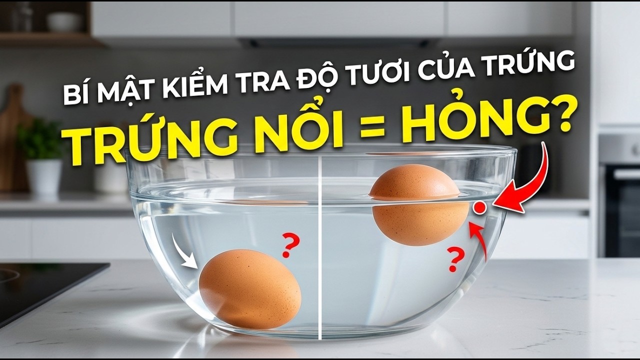 Tại Sao Trứng Nổi Lên Khi Không Còn Tươi? – Mẹo Bếp Của Mẹ Có Cơ Sở Khoa Học Hẳn Hoi