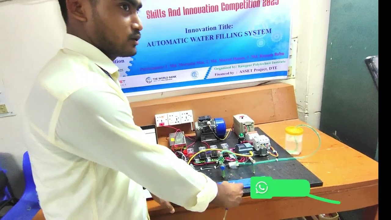 (পিএলসি অটোমেশন ডেমো প্রজেক্ট ) Plc Automation Demo project Automatic Water Filling System.