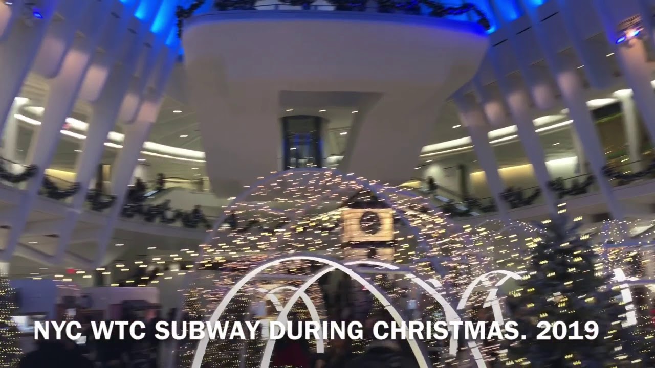 WTC  New york Subway (Train) Station During Christmas 2019