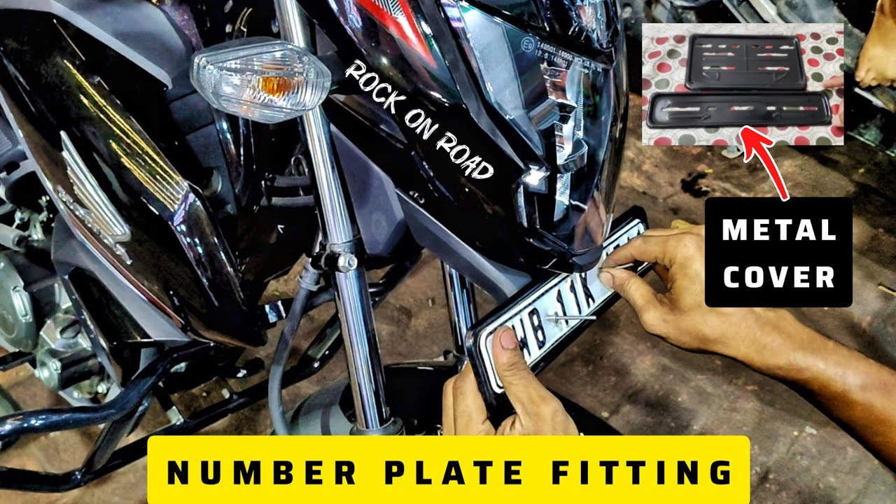 Number plate Install On Sp 125 || New Metal Cover || Rock On Road