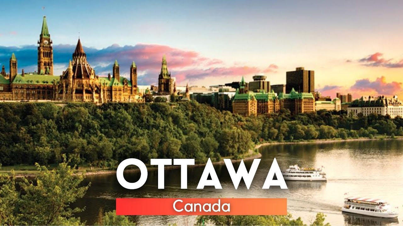 🇨🇦 Пеший тур по Оттаве, Онтарио, Канада | Центр Оттавы 2024 4K HDR