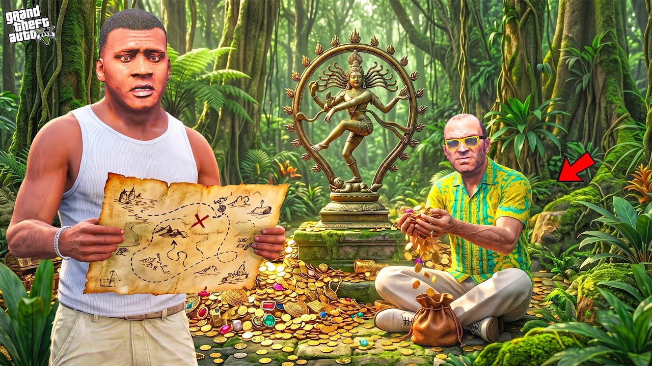 Franklin & Chithappu Found Tamil God Nataraj Temple Treasure in Gta 5 