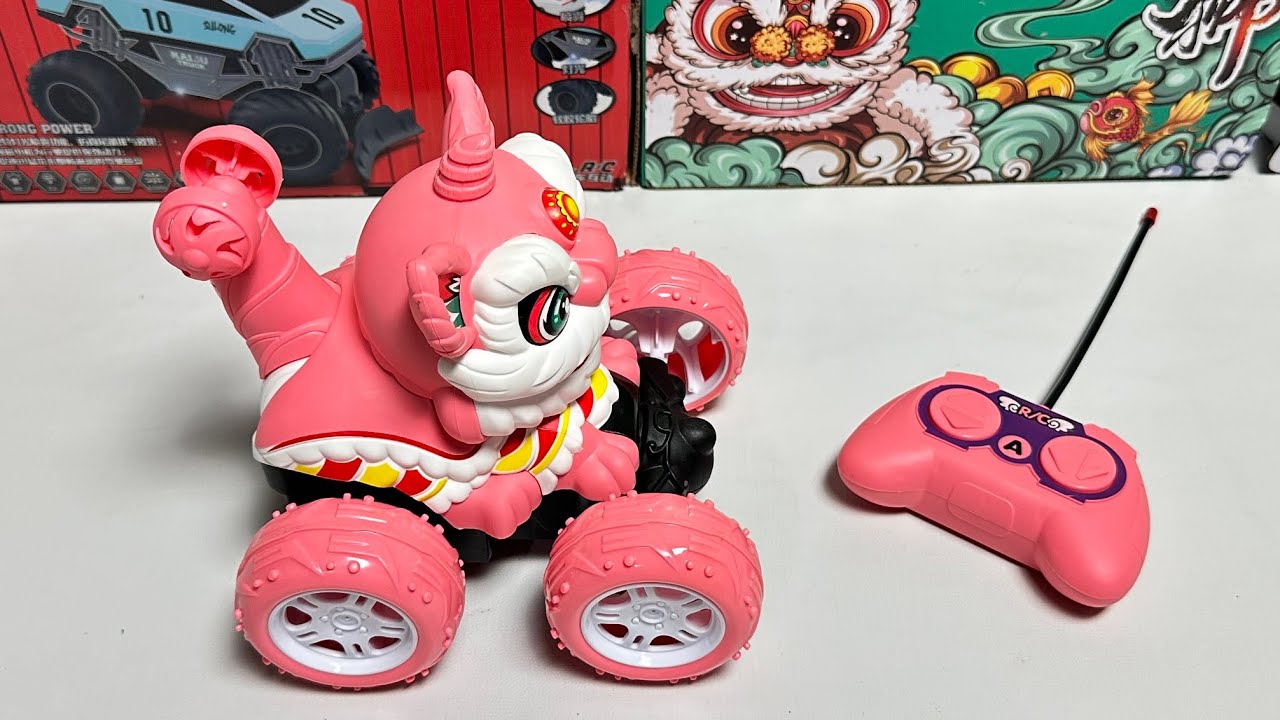 UNBOXING RC Lion Stunt Car,RC Spray Car,Dance Hero,RC mini Car