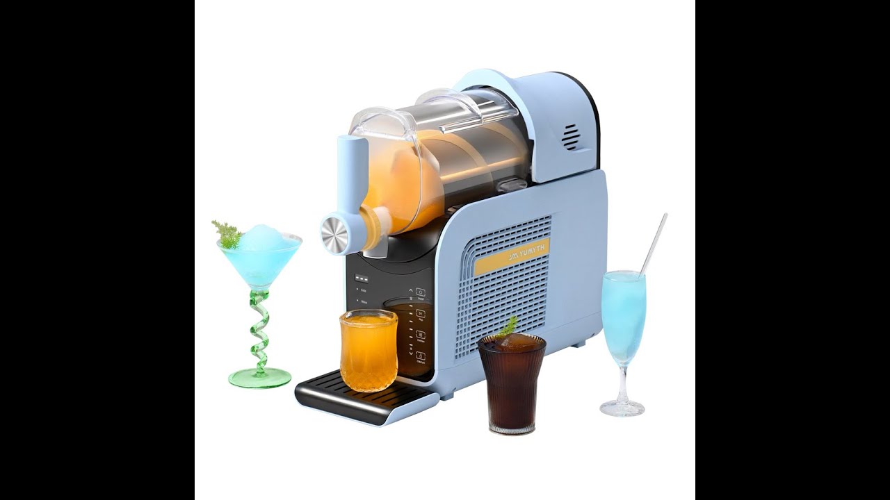YUMYTH Slushie Machine Home Use Frozen Drink Maker 6 Preset Programs Self-Cleaning No Jamming