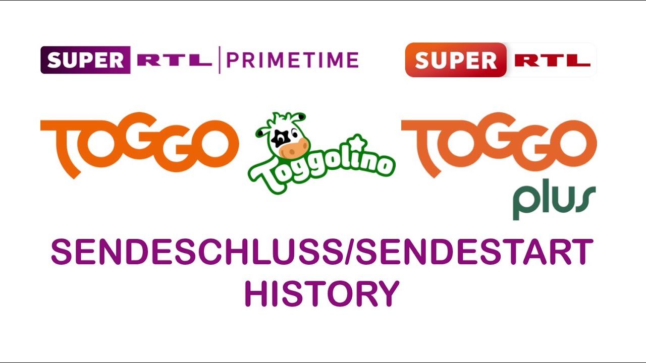 Super RTL/TOGGO/TOGGOLINO/TOGGOplus Sendeschluss/Sendestart History (1997-2020) [alte Version]