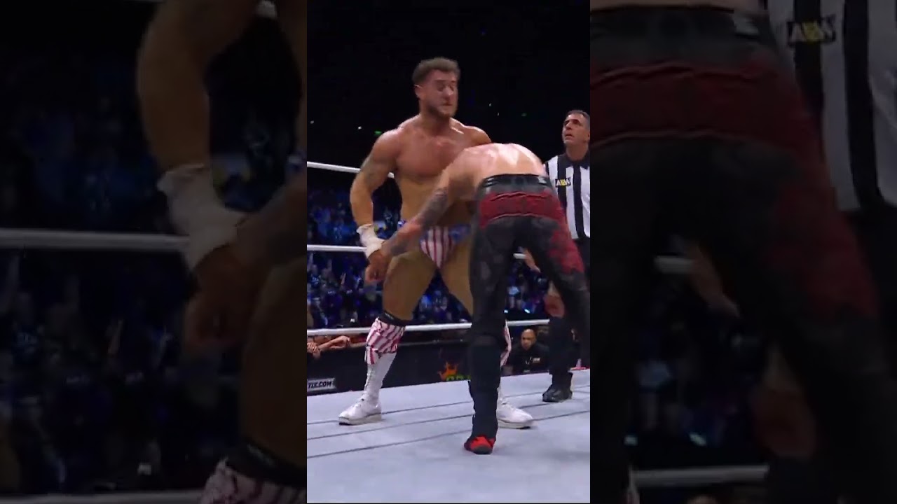 Американский чемпион #AEW #MJF использует прием &laquo;Кенгуру-кик&raquo; на #AEWDynamite!