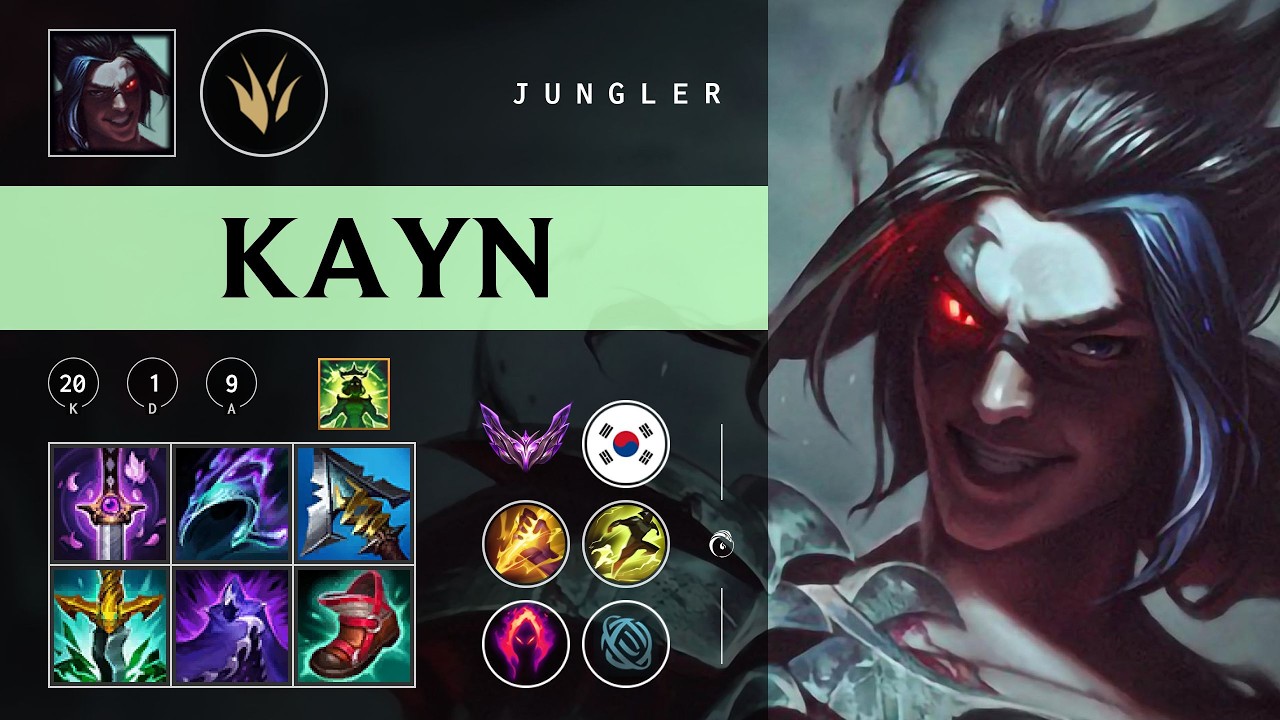 Kayn Jungle vs Zyra - KR Master Patch 26.03