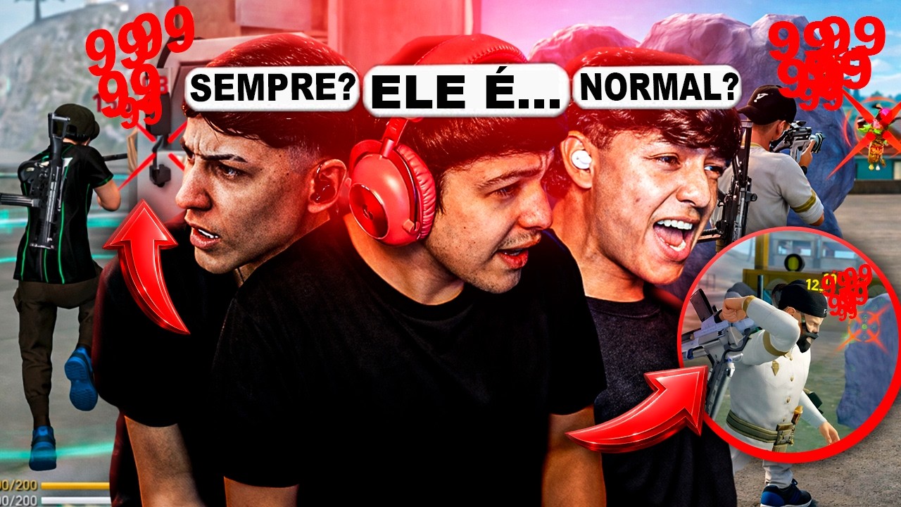 FAMOSOS PEDINDO TELA DE DESCONHECIDOS NO FREE FIRE – PARTE 3