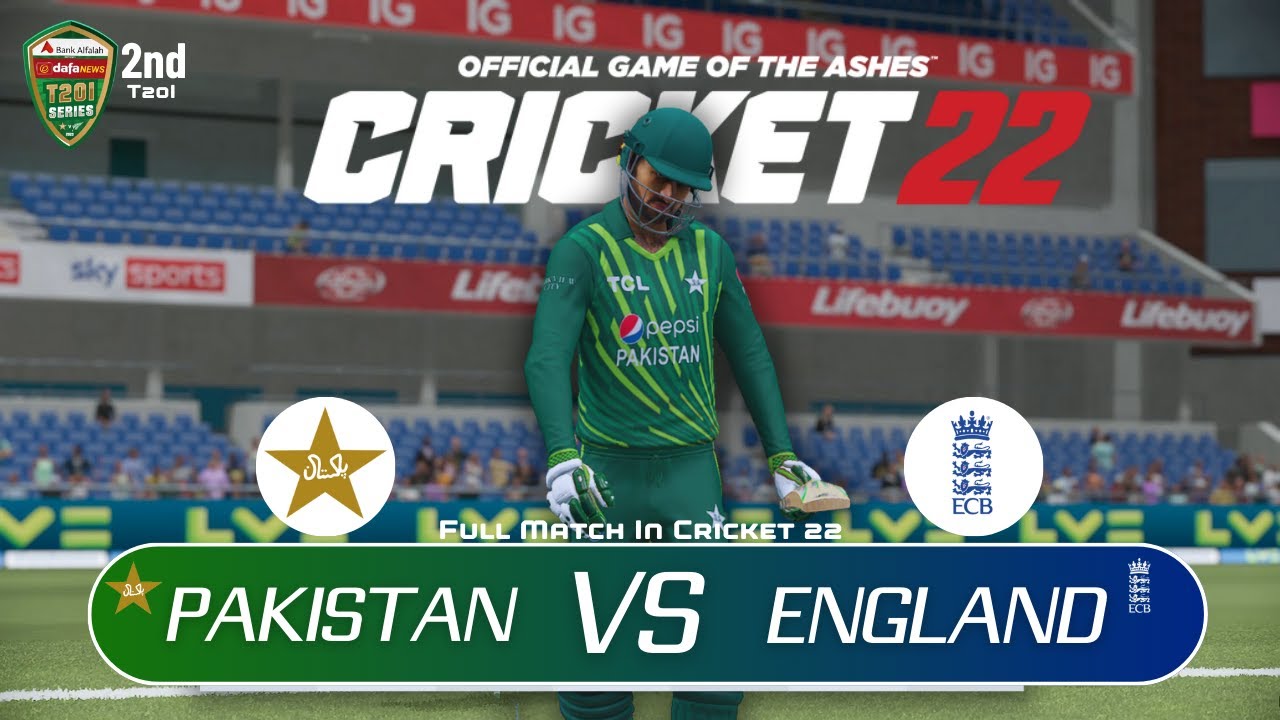 England vs Pakistan | 2nd T20I | Full Match In Cricket 22