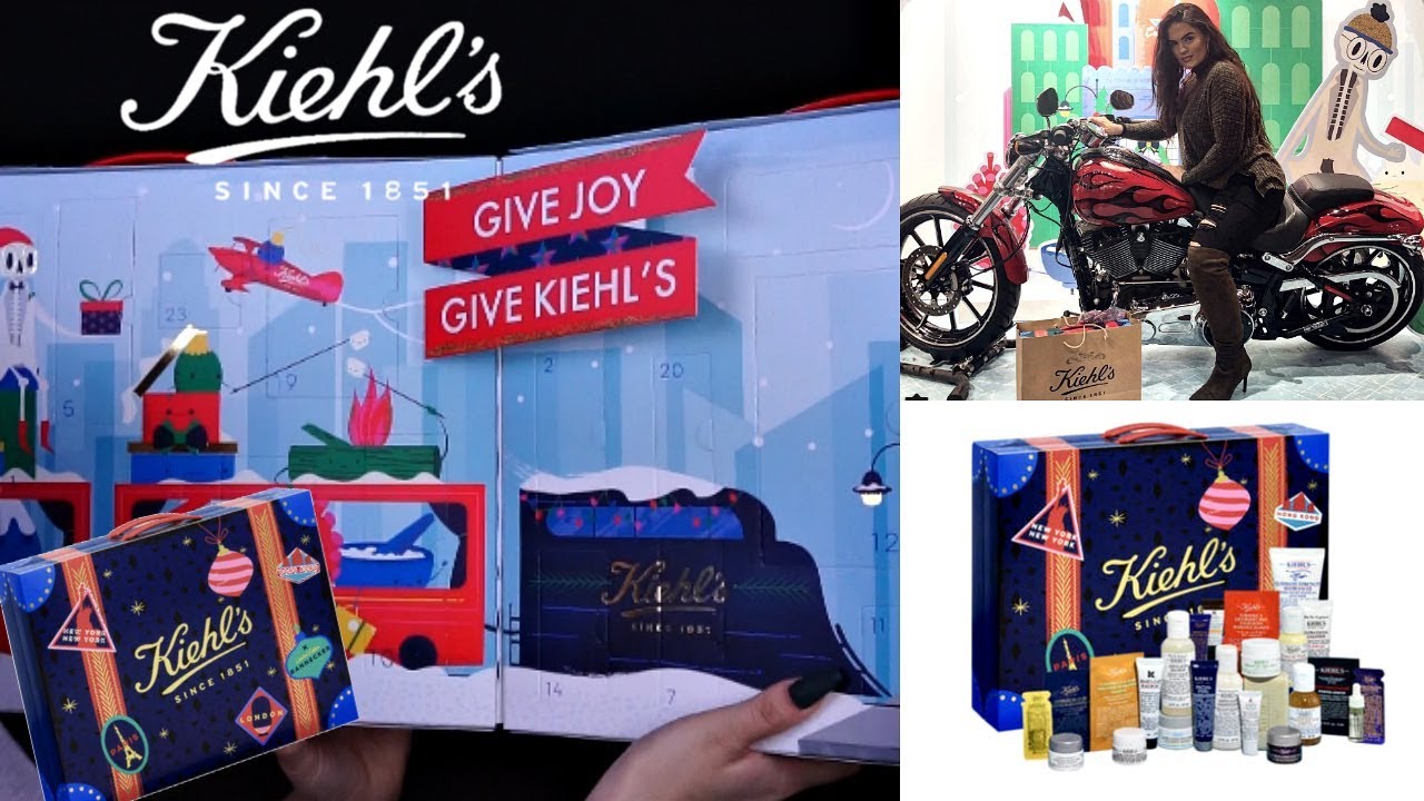 KIEHL'S Advent Calendar UNBOXING & One Brand Skincare Routine