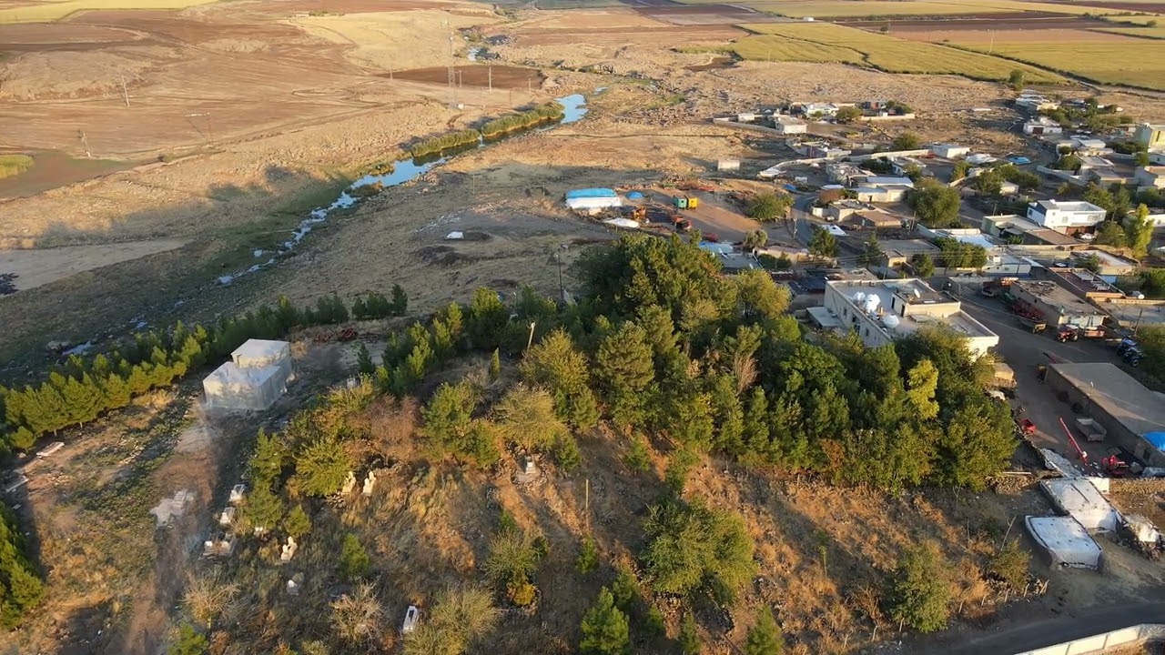 Mardin Derik Çataltepe köyü. slow motion fpv
