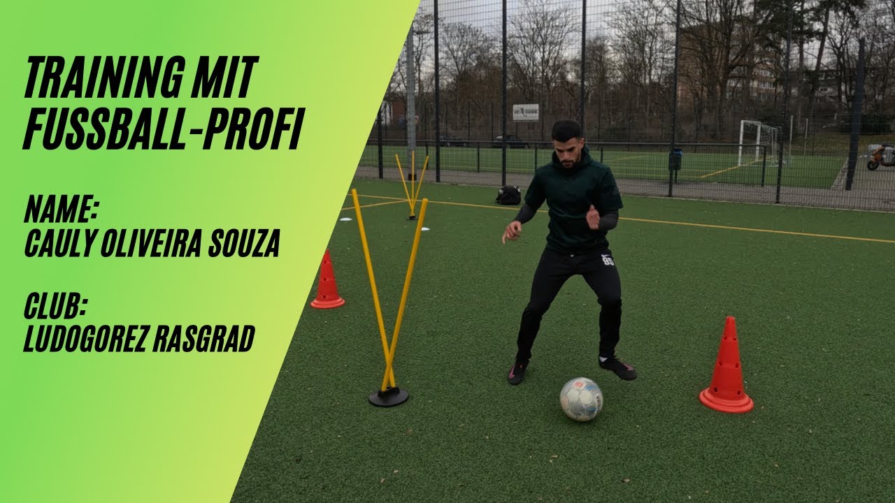 Training mit Fussballprofi Cauly Oliveira Souza Ludogorez Rasgrad Europa League Profi Brasilien🔥⚽️