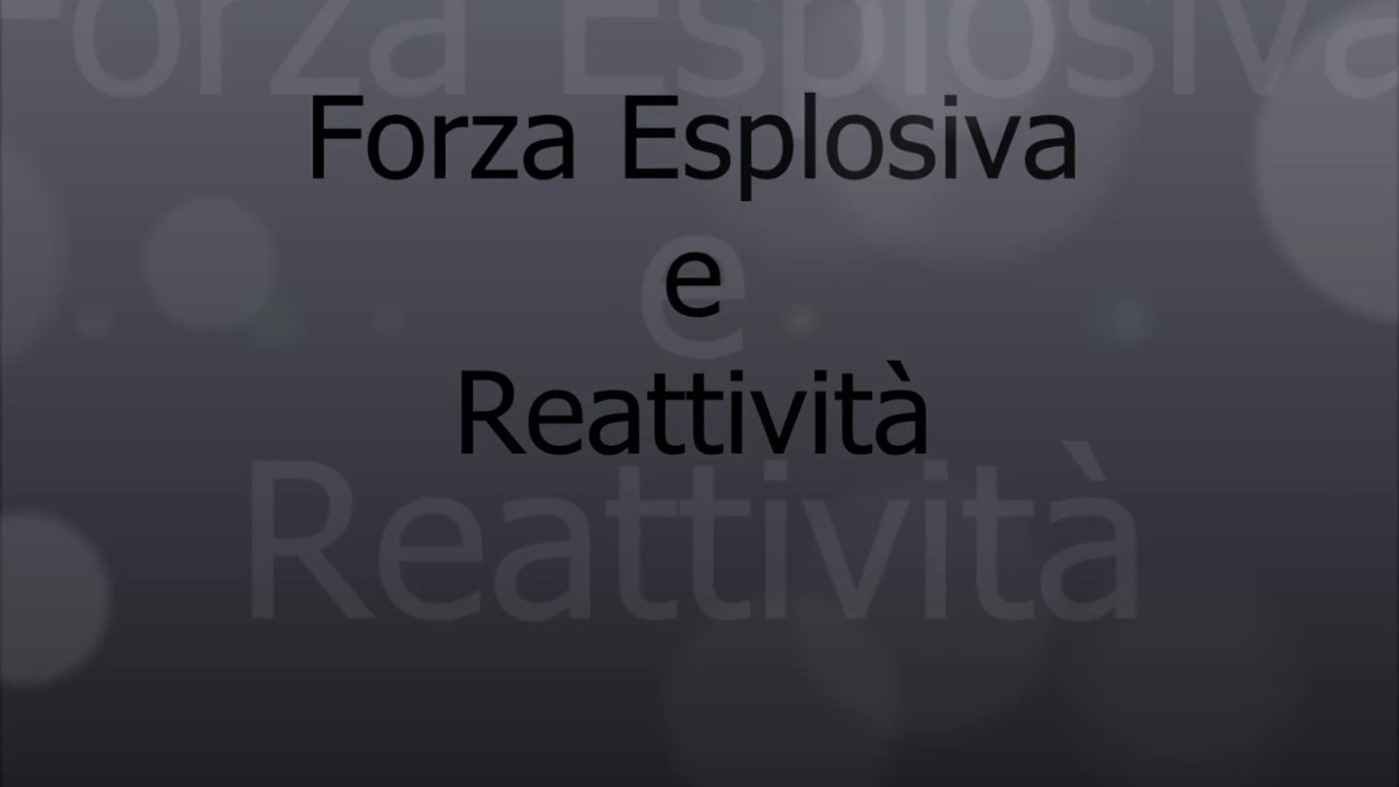 Forza Esplosiva e Reattiva - Arti inferiori e piede