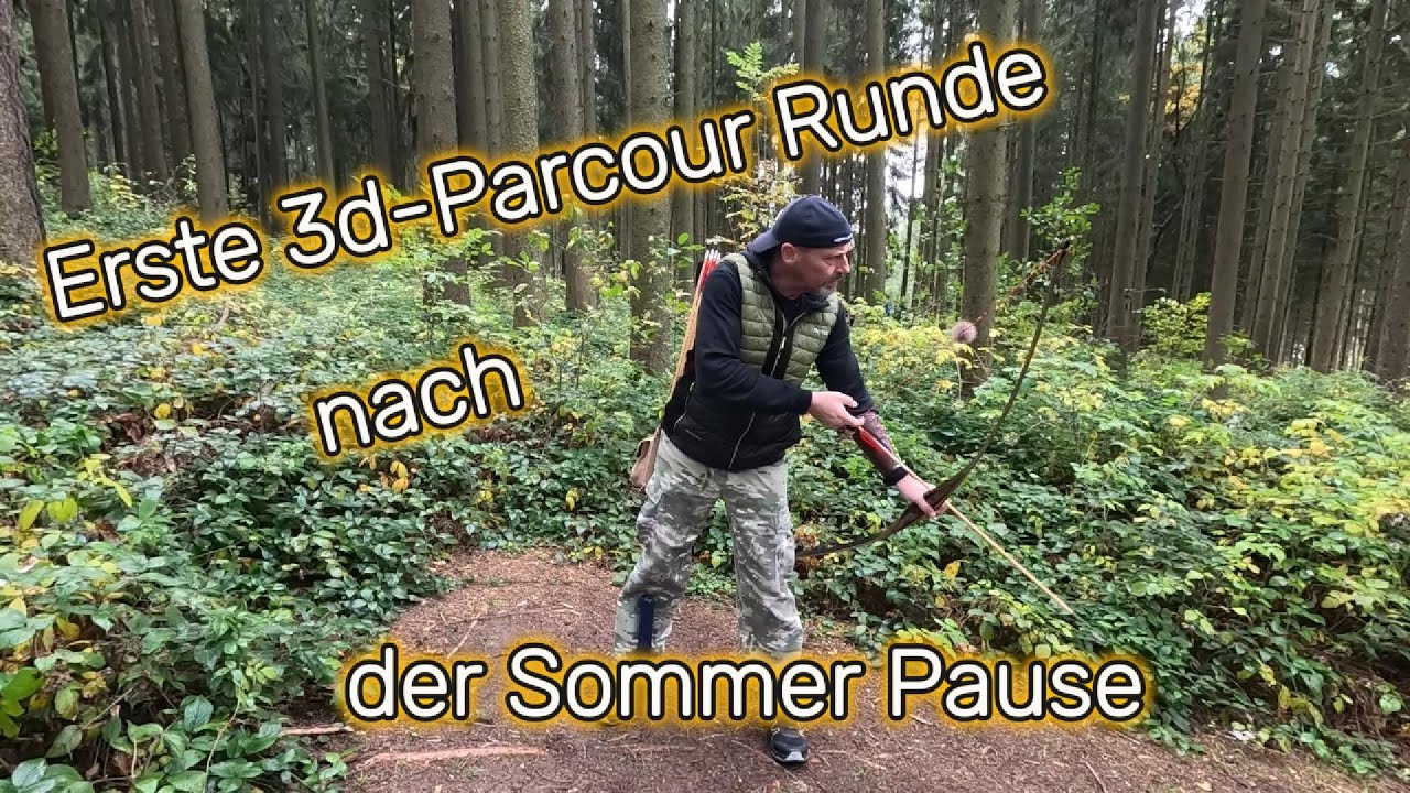 Erster 3d. Parcour nach der Sommerpause - Mit dem Langbogen in St. Oswald