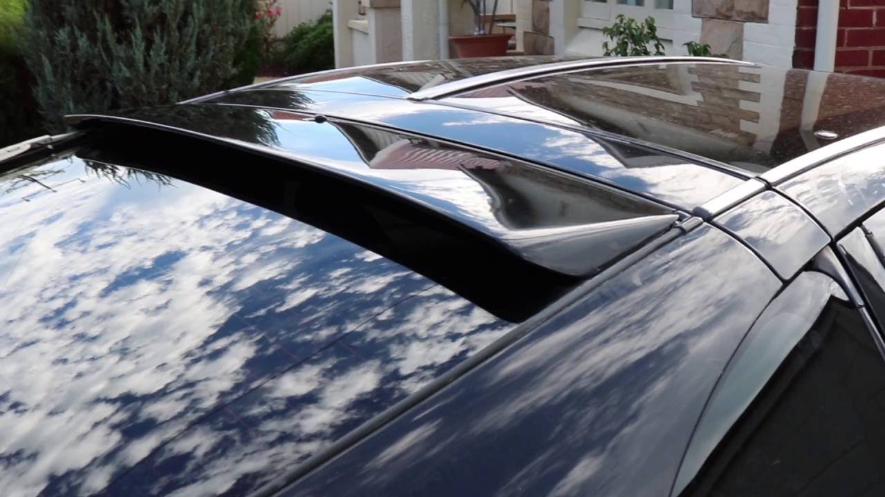 Fiberglass roof spoiler paint and fit