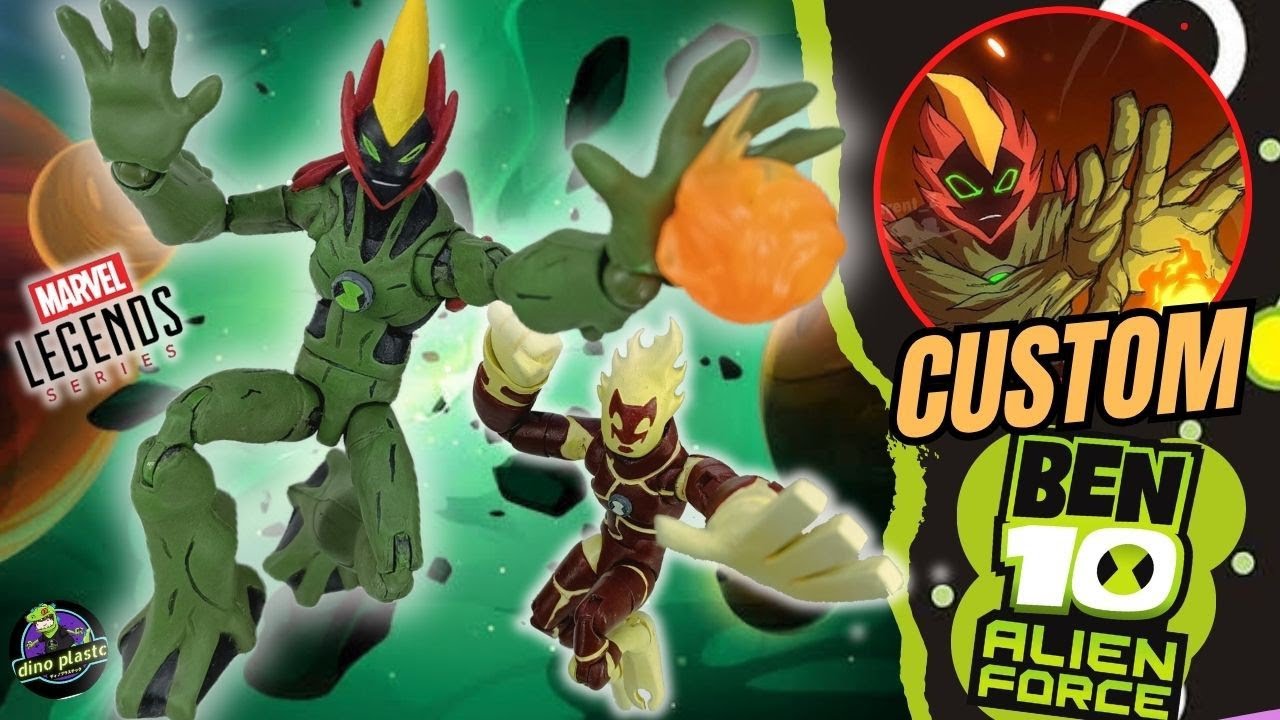 Custom fuego pantanoso Marvel Legends!!!!!! Ben 10 customs !!!! #ben10 #marvellegends