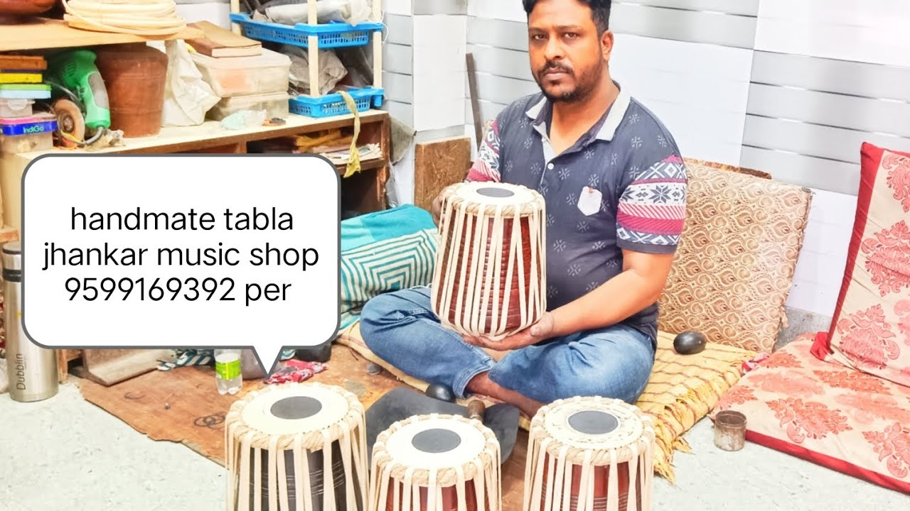 ये है दिल्ली की tabla shop in delhi 😱in best price👉jhankar music shop♥️jhankar music shop 9599169392