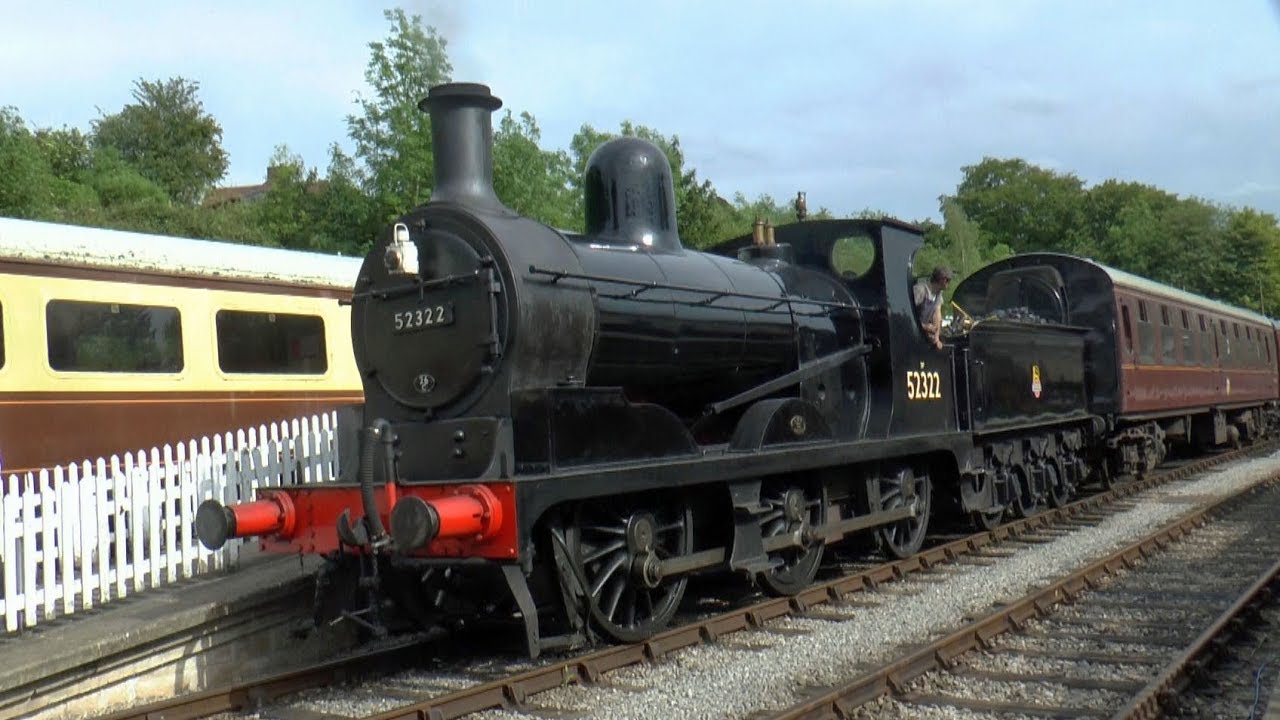L & Y 0-6-0 NO 52322 AT ECCLESBOURNE VALLEY RAILWAY