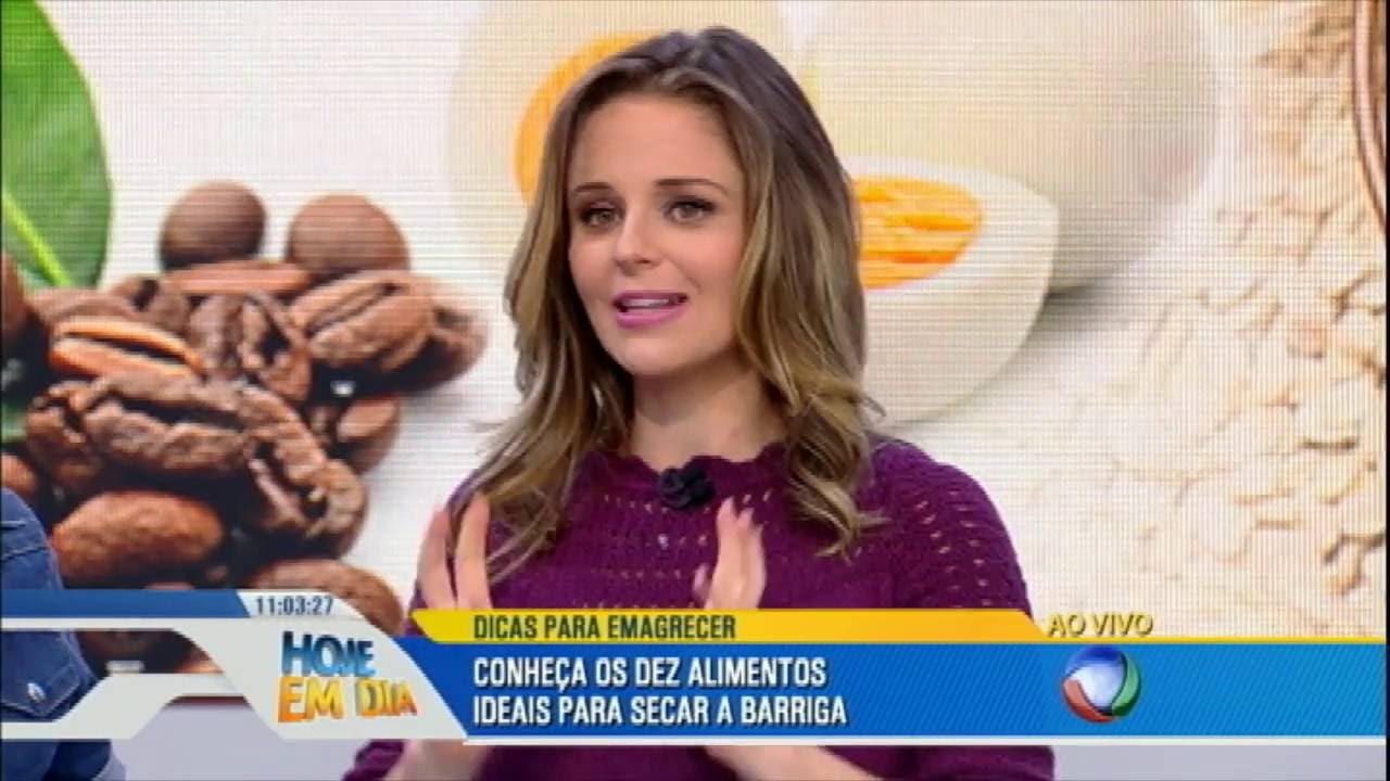 Nutricionista Bianca Naves mostra os alimentos que prometem secar a barriga
