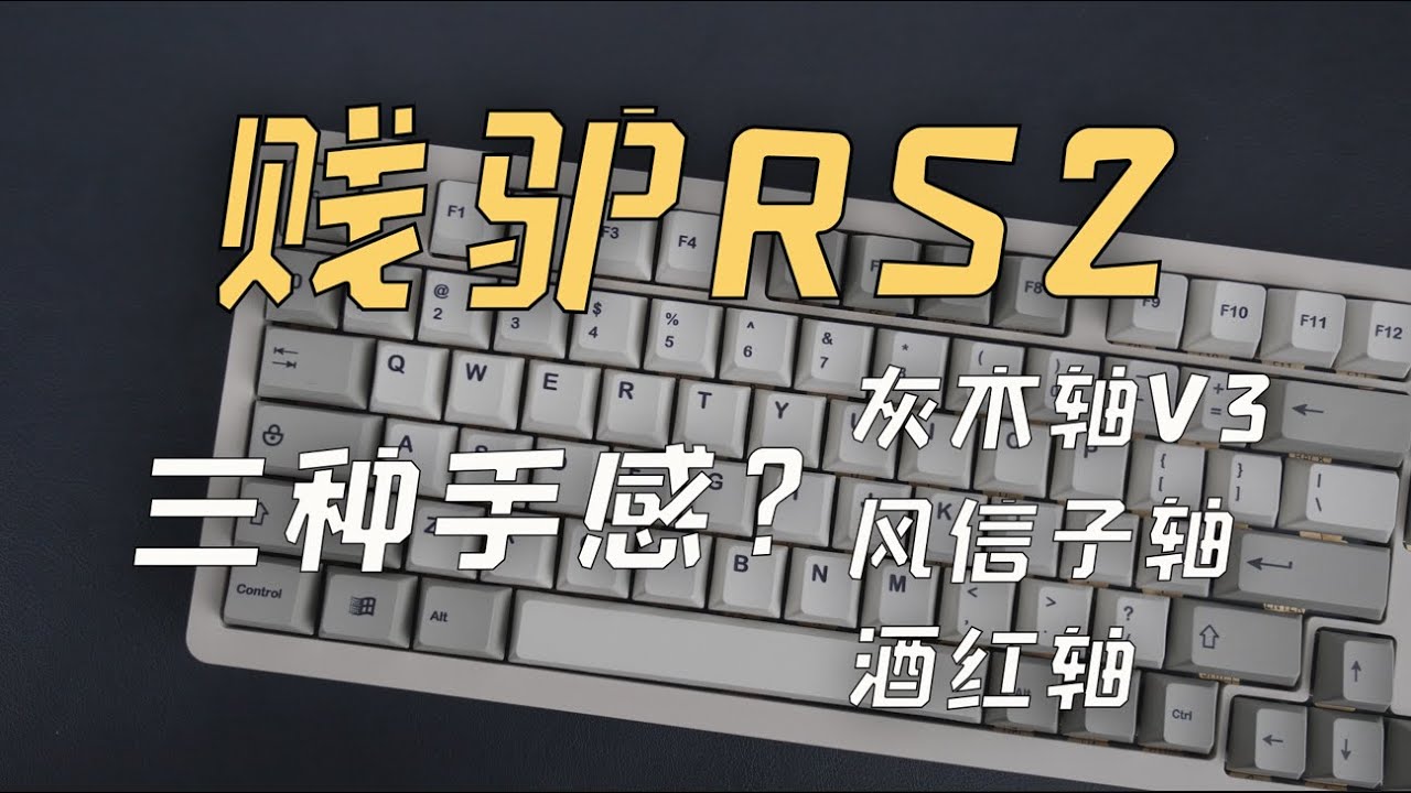 「键盘配装日记001」gasket套件∣平价HIFI轴∣一把键盘，三种手感？贱驴RS2×灰木轴V3×风信子轴×酒红轴