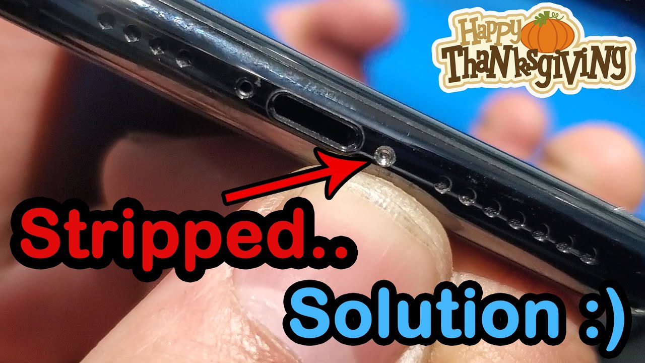 Как открутить сорванные нижние винты на iPhone! 11 Pro Max, 8+, 8, X, XR, Xs, Xs Max 12 12 Pro Ma...