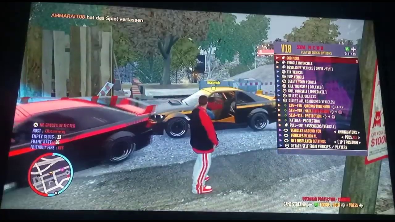 [PS3/CFW|HEN] GTA 4 / EFLC SHoCKxWAVE Mod Menu v18 (1.08)