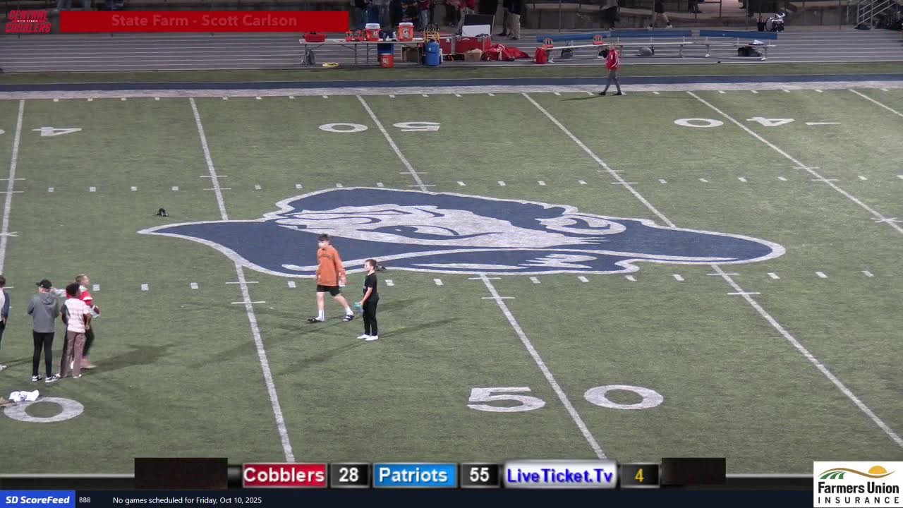 Sioux Falls Lincoln Patriots vs Rapid City Central Cobblers Football
