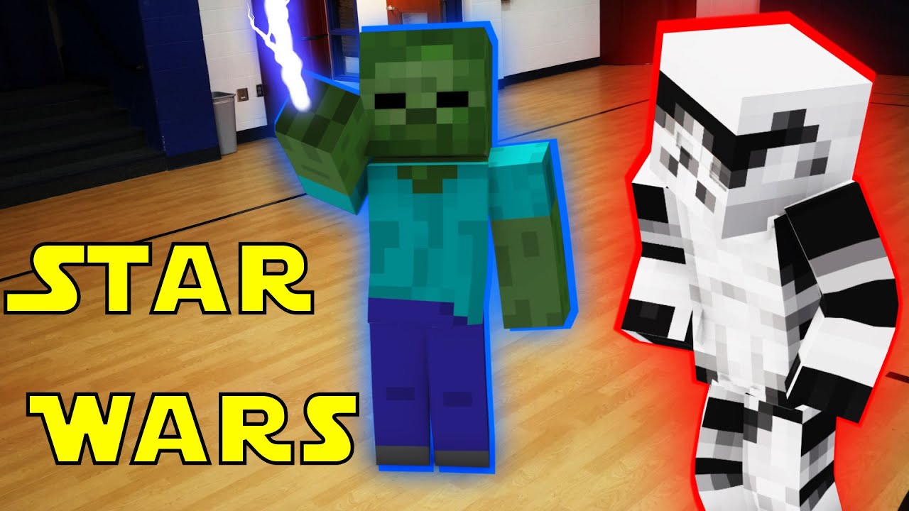 Monster School in Real Life Episode 14: Star Wars! The Force - Minecraft Animation