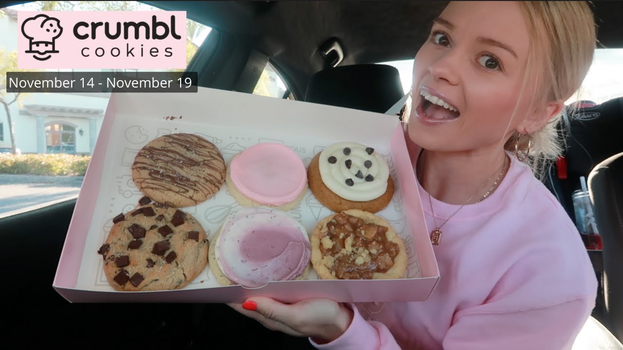 CRUMBL COOKIES this week | Lemon Blackberry, Nutella Hazelnut, Apple Pie, Pumpkin Cake