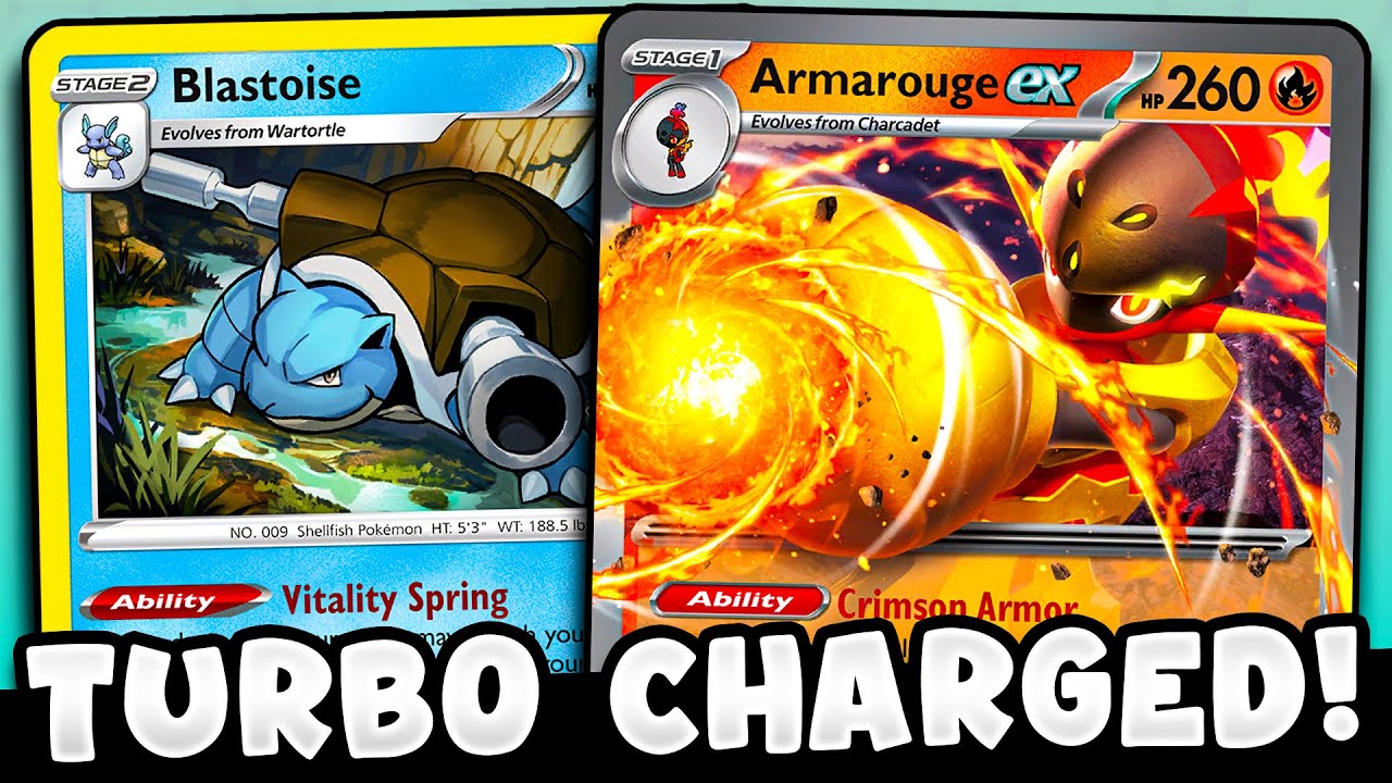 My NEW Blastoise / Armarouge Deck Hits 320+ Turn 2!