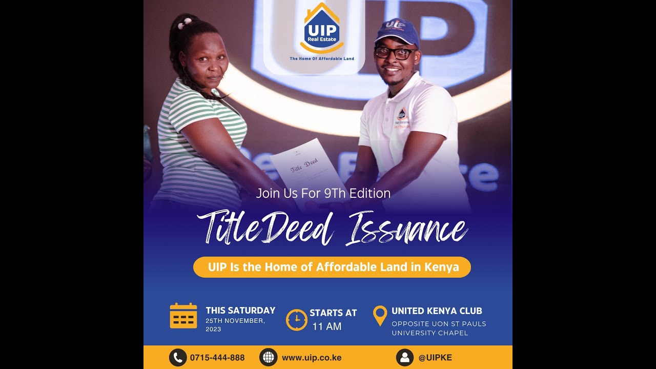 UIP 10th Edition Title Deed Issuance