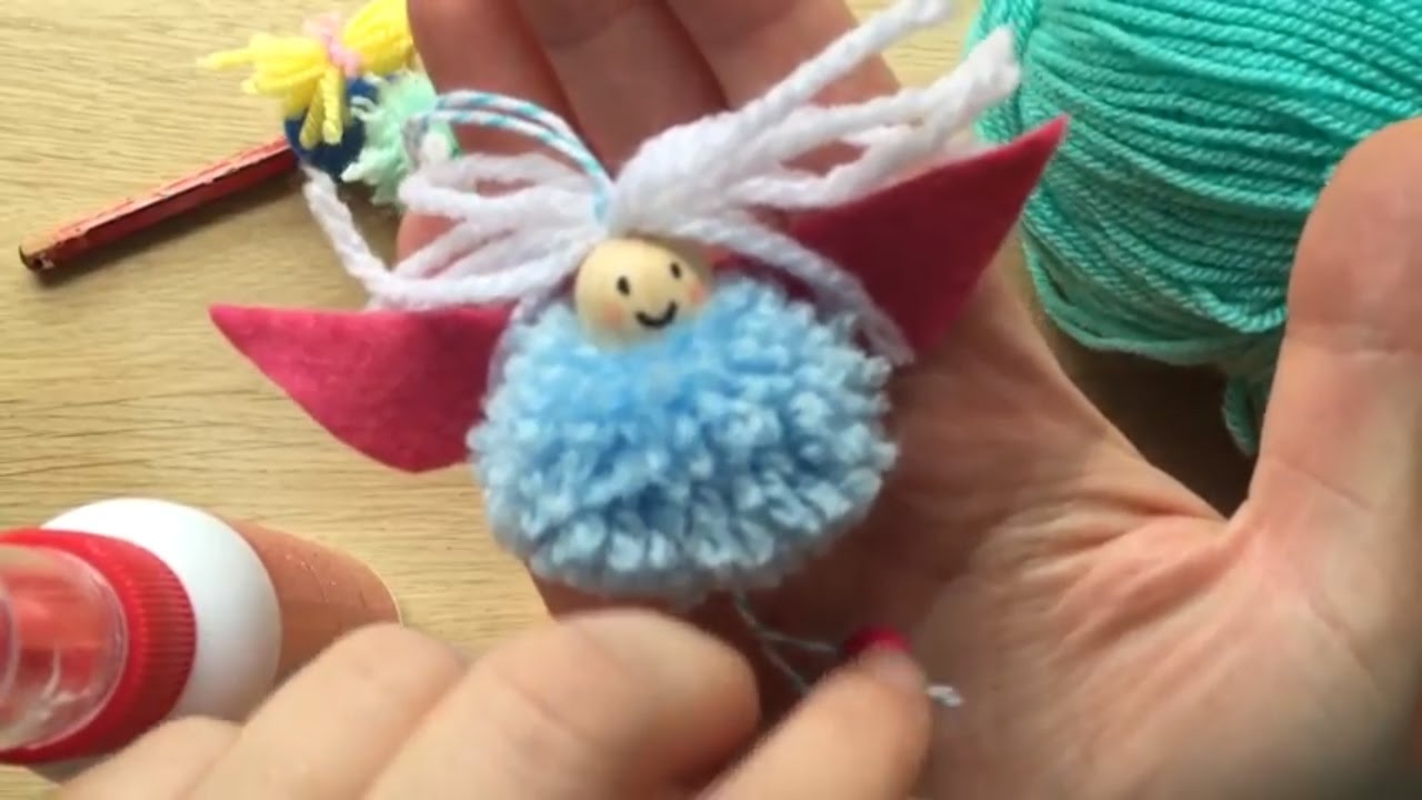 How to Make a Pom Pom Fairy Decoration or Toy