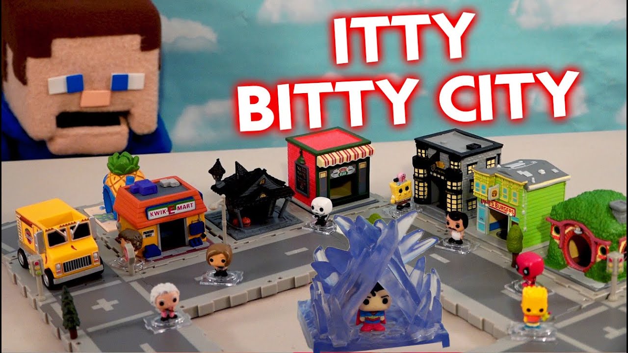 Игровые наборы Funko Itty Bitty City, серии 1 и 2: домики и аттракционы.