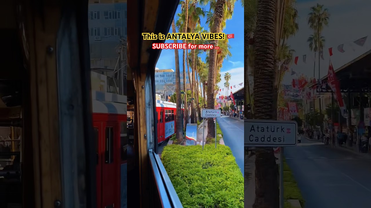 Antalya's BEST Street! 🇹🇷 Kaleiçi VIBES & NOSTALGIC Tram! (Full 4K Walk in Description) 
