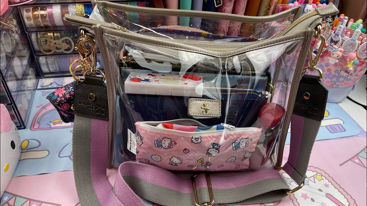 Erin Condren clear crossbody stadium bag | What’s in my purse