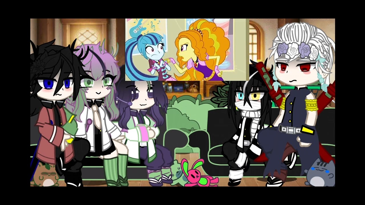 Hashiras react to Sanemi as Adagio dazzle|| Knyxmlp, Equestriagirls|| Doesn't make sense||