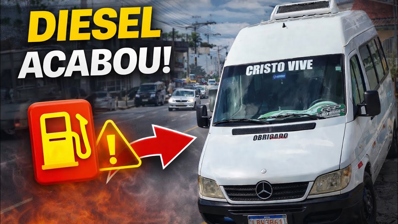 DEIXEI O DIESEL DA VAN ACABAR NO MEIO DA RUA 😭